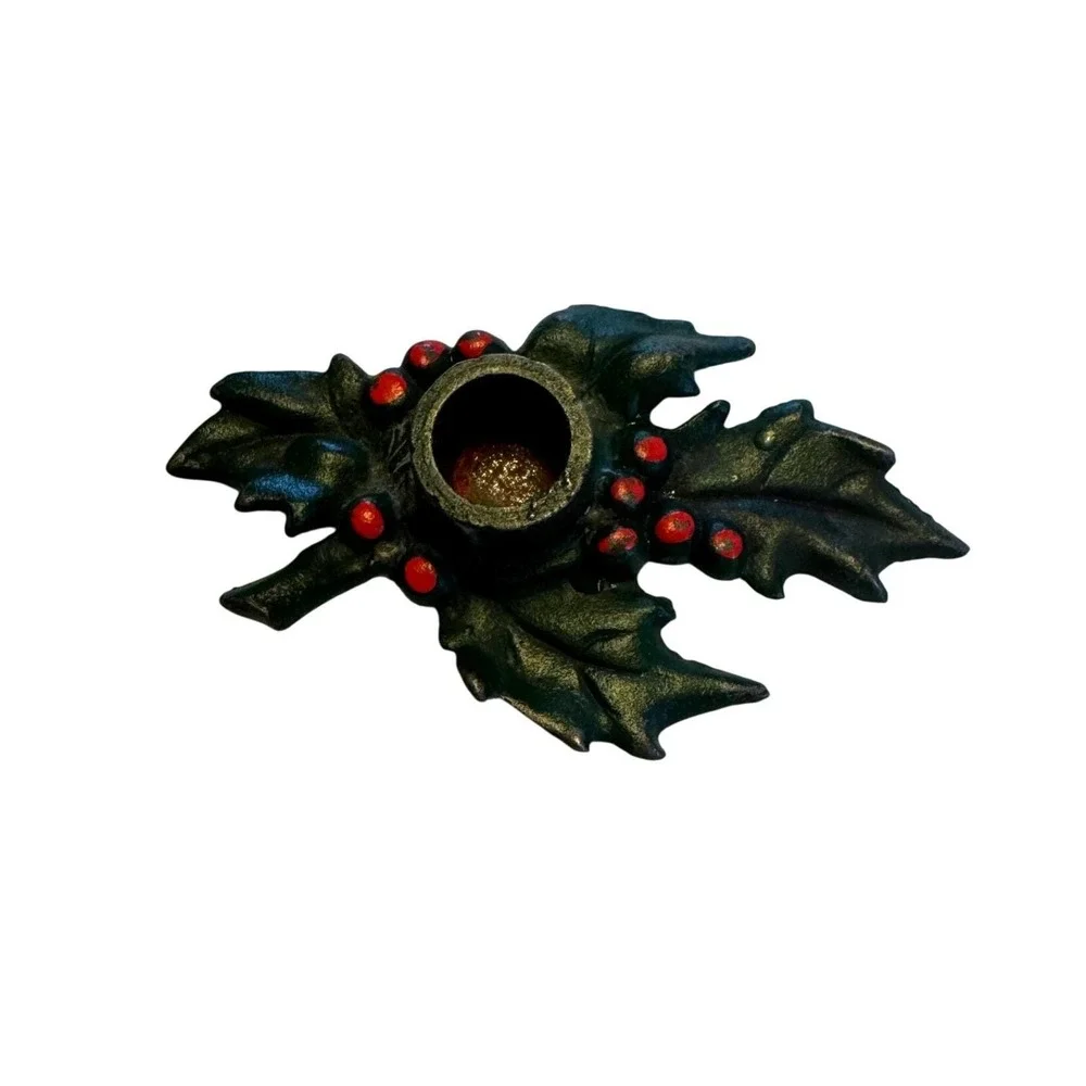 Vintage Cast Iron Holiday Candle Holders (Set of 7)